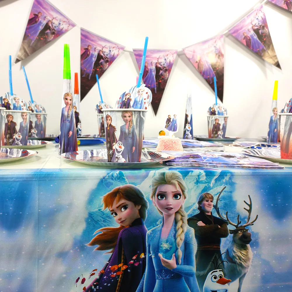 Frozen2 Kids Birthday Theme Party Supplies Set Party Decorations - Buy