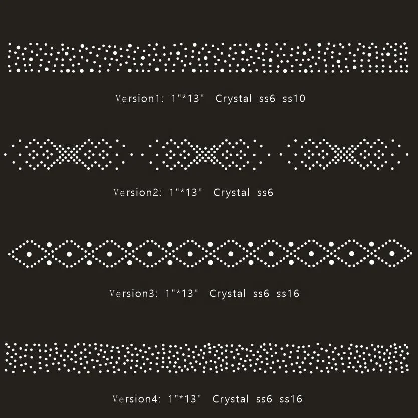 

1 Inch Crystal Rhinestone Strips For Cheerleading Bow