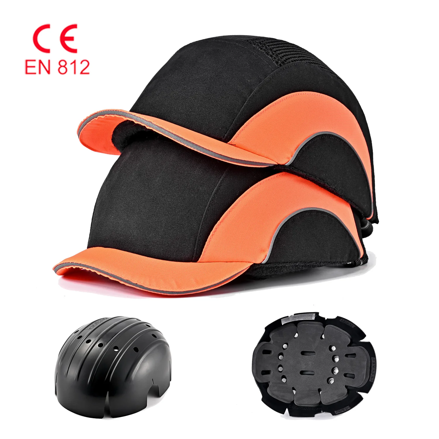 

short brim helmet insert head protection caps CE EN812 baseball bump cap safety