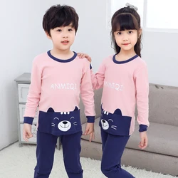 Kids Casual Sleepwear Boys Pyjamas Winter Kids Pajamas 2-10 Years 100% Cotton