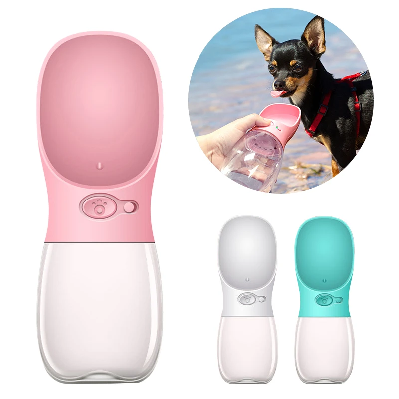 

Portable Dog Bottle For Small Large Dogs Travel Puppy Cat Drinking Bowl Outdoor Water Dispenser Feeder Pet Product, Blue , pink , black , white