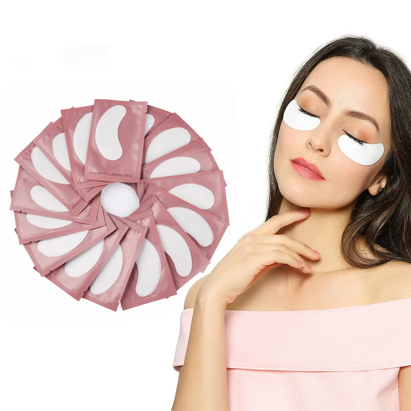 

Disposable Eyelash Eye Patch Under Eye Pad Eyelash Extension Paper Patch Pink Fleeceless False Eyelash Sticker, Sliver,green,blue,pink,yellow