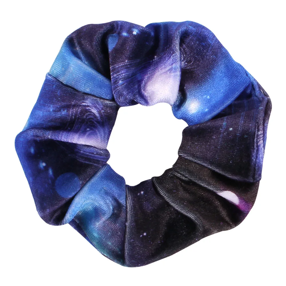 Women Hiar Rope Elastic Tie-dye Hair Ring Scrunchie Ponytail Holder Hair Tie New