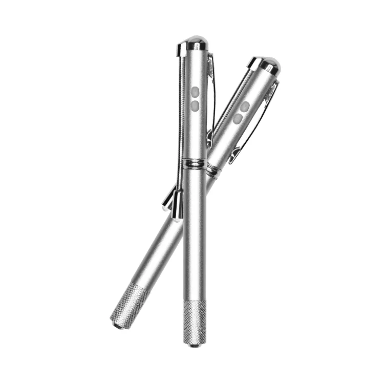 

Hot Sell Manual LED Light Microblading Cosmetic Tattoo Eyebrow Pen Makeup Tattoo Tool Blade Holder with Cross Head, Silver