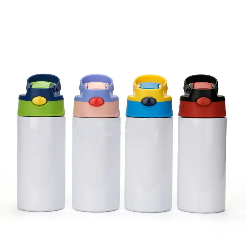 

sublimation blank outdoor sports stainless steel cute drink bottle with lids for kids children water bottle