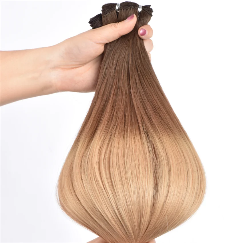 

European Handtied Hair Weft Extensions European Remy Virgin Human Hair Bundle Hair Vendors Wholesale Best Quality