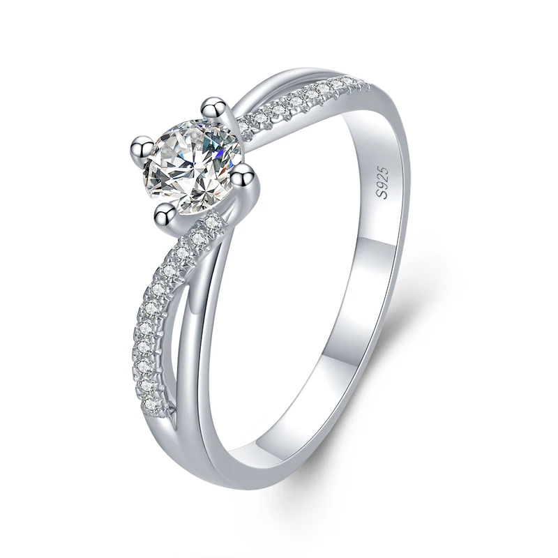 

Anniversary Gift Cubic Zirconia Ring Women Jewelry 925 Sterling Silver Dainty Zircon Ring