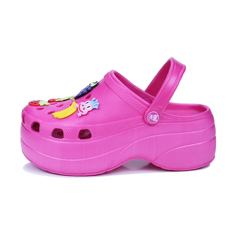 

2020 Fashion Platform Clog-Sandals Heel Wedge Breathable Garden Clogs Shoes For Women