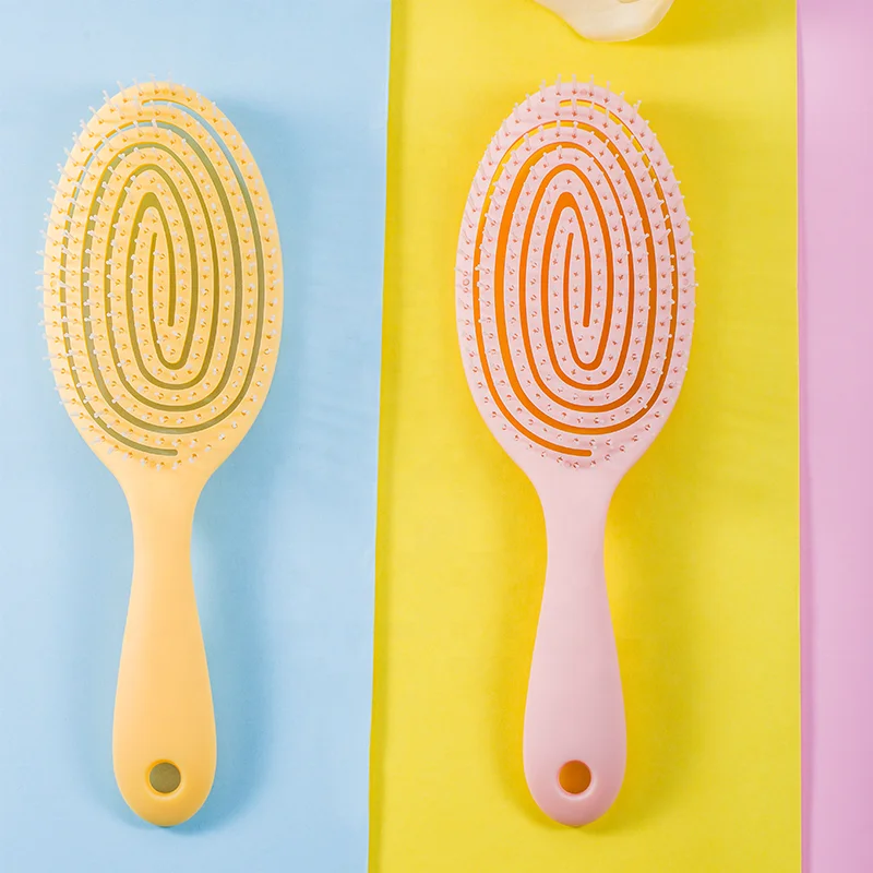 

New Design Private Label Plastic Dry Massage Detangling Hair Brush