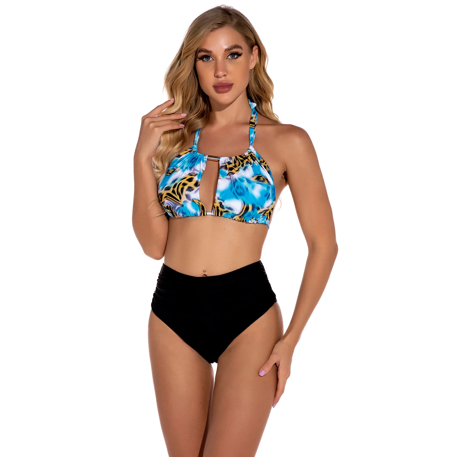 

Swim Suits 2021 New Arrivel Simple Design Swimwear Separates Two-piece Swimsuit Backless Custom Logo Swim Suit