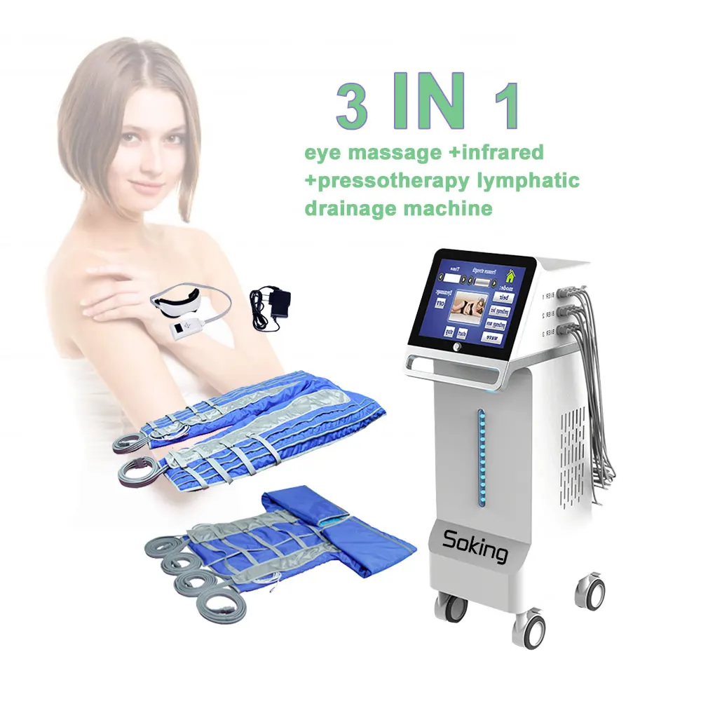 

2023 New vertical Pressotherapy lymphatic drainage massage presoterapia salon device