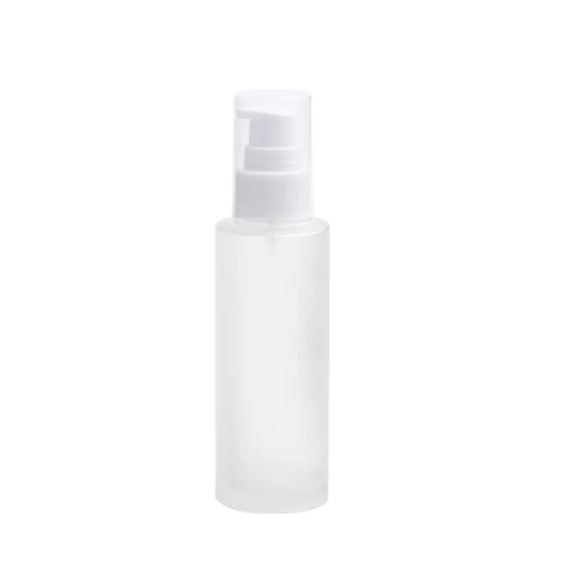 

Good quality good looking 30ML 50ML 100ML serum cream frosted glass cosmetic pump bottle