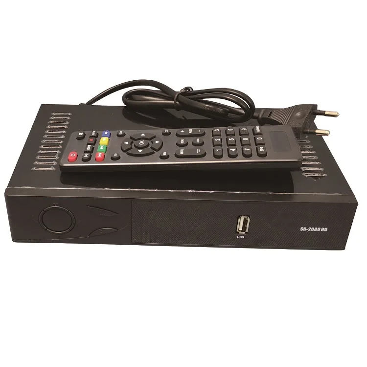 

HD satellite receiver support WiFi/mpeg4/YouTube/IPTV Africa dvb S2 decoder 2080HD, Black