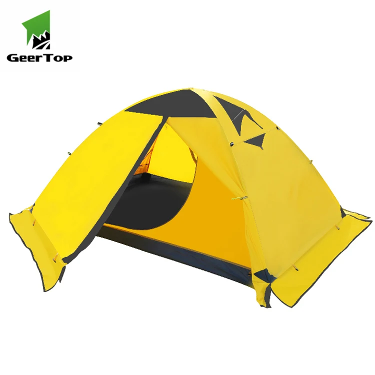 

Geertop hot winter black coating outdoor waterproof camping tents for sale