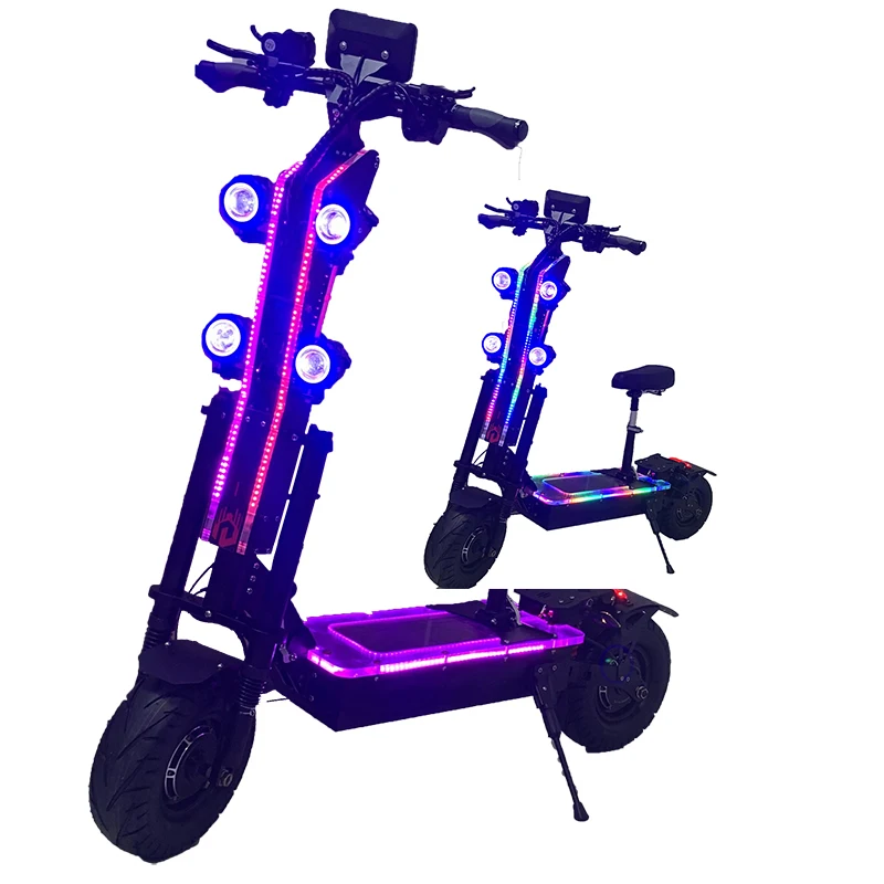 

GeoFought high speed long range 72v 8000w 10000w 13 inch fat wheels electric kick scooter for sales