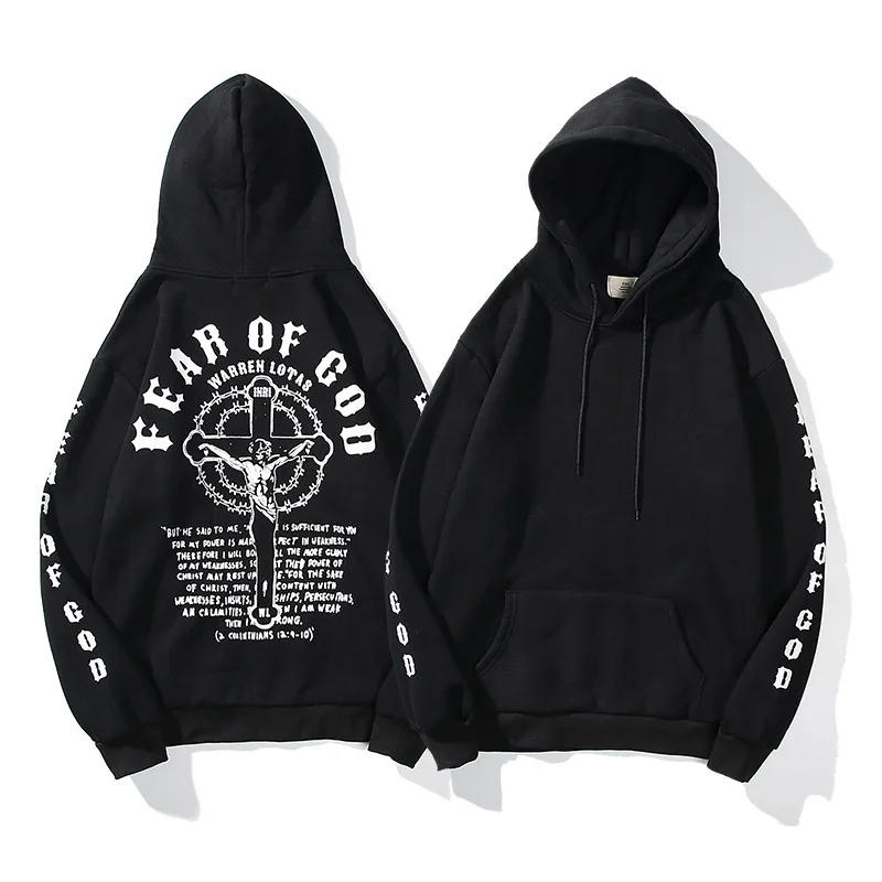 

FOG Men's Fashion Sweatshirts Jesus Printed Hoodies