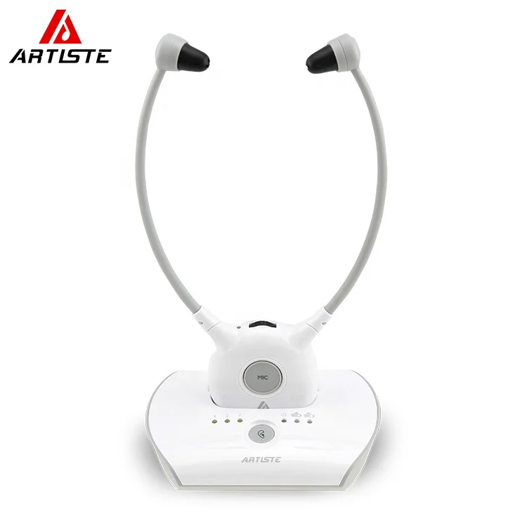 

Tv Ears Hearing Listener Headphones For Tv With Rf Transmitter, White