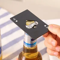 

Fashion Black Ace of Spades Poker Cards Beer Bottle Opener Super Cool Hot Sale