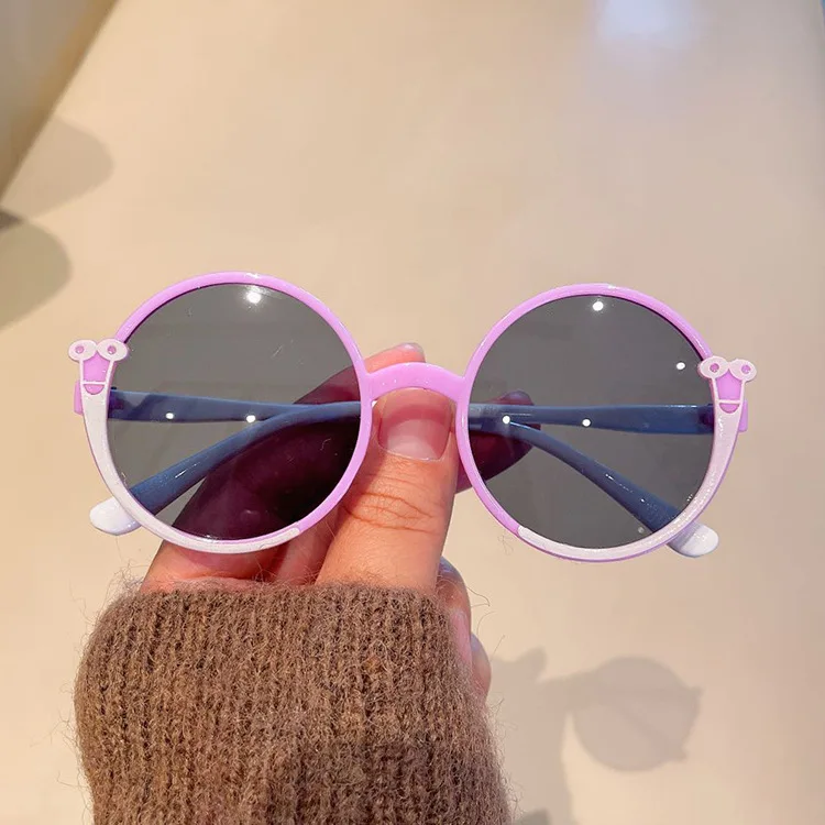 

DL Glasses newest cute kids eyeglasses snail Girl Boy Baby Wholesale irregular Children colorful Sunglasses 2022, Picture colors