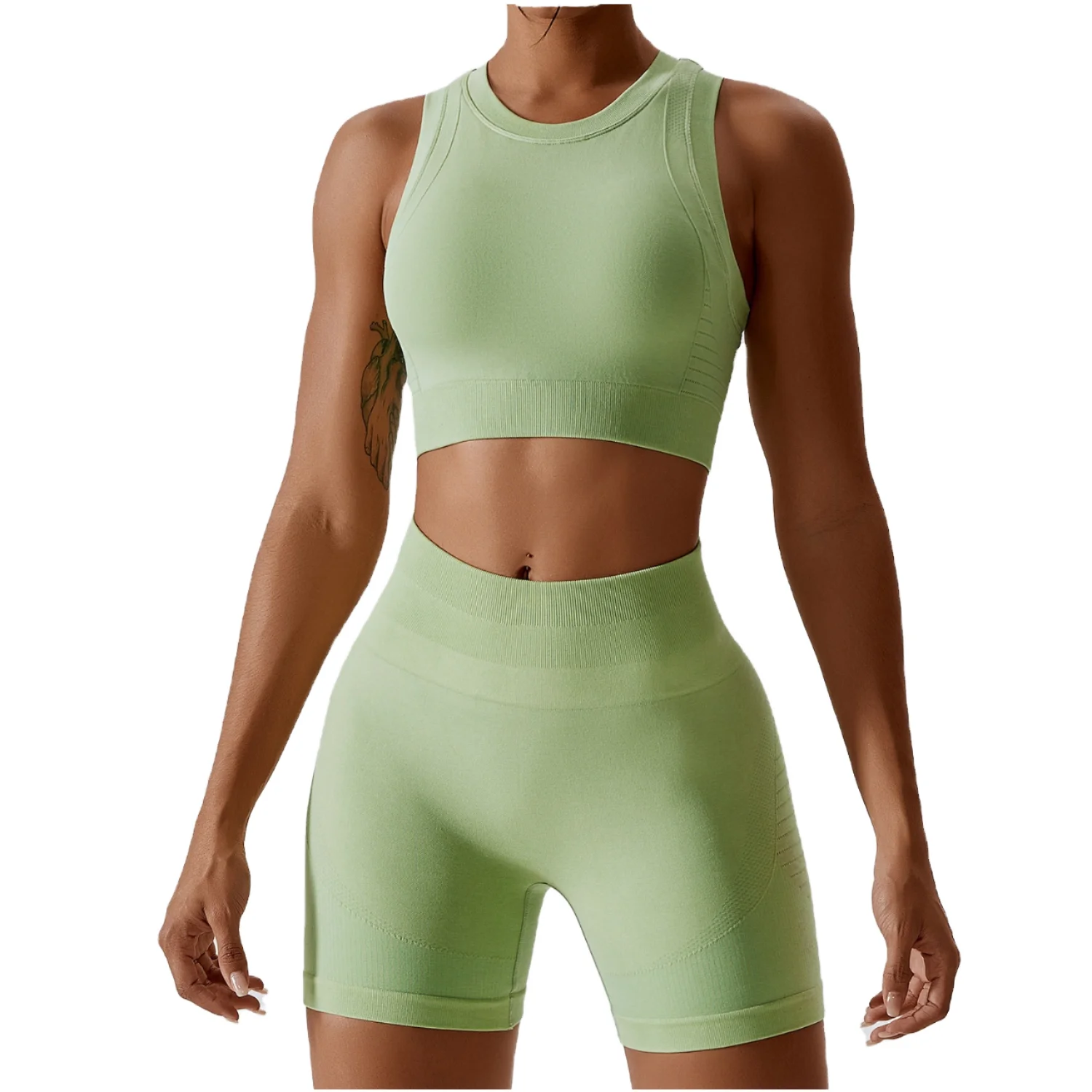 High Elasticity High-Waisted Athletic Casual Yoga Set