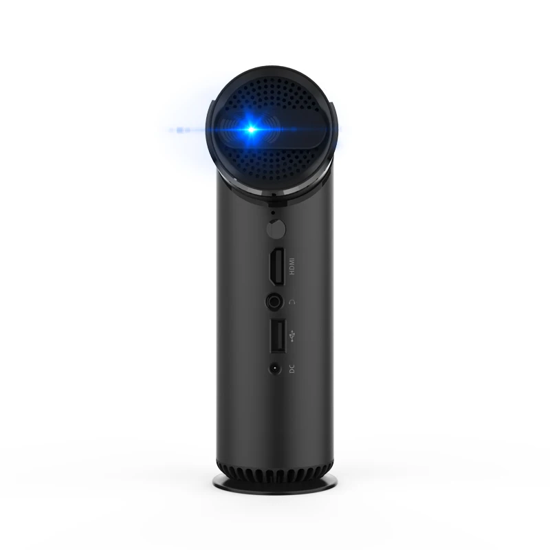 

projector portable hologram projector projector phone, Silver and black