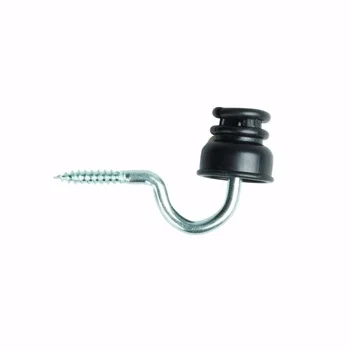 

Wholesale High Quality Garden/Animal farm Fencing Wood Post Screw-in Insulator INS038 Electric Fencing Insulators, Black or yellow