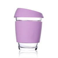 

Factory Personalized Custom Logo Eco Friendly Reusable Silicone Coffee Cup With Lid