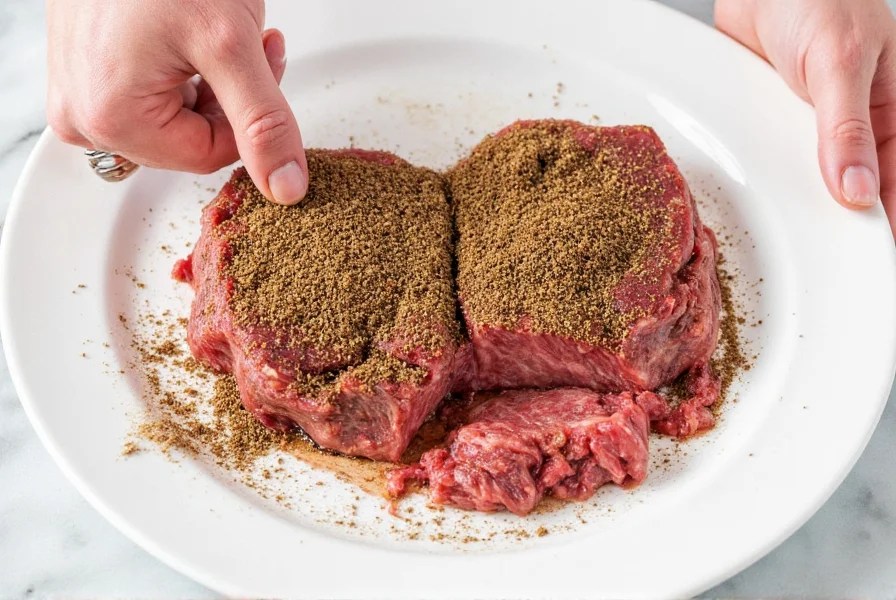 Salting beef