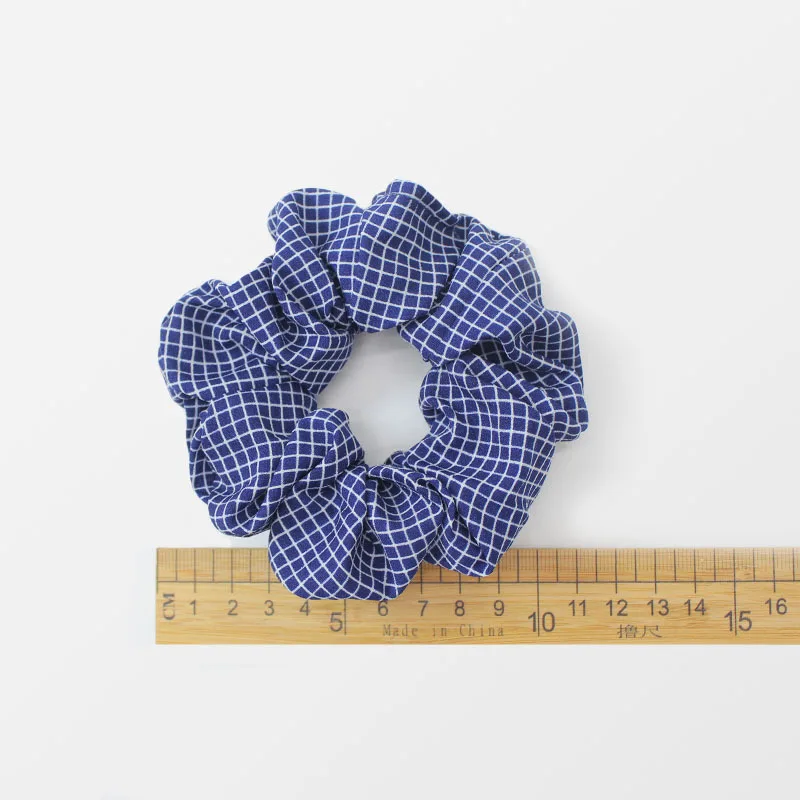 

Vintage fabric hair scrunchies hair band female simple senior girly temperament large hair band rubber band head