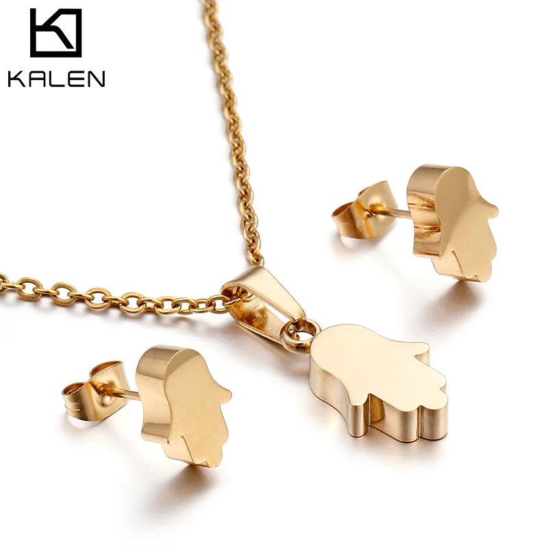 

Top Quality Fashion Necklace And Earring Jewelry Set Stainless Steel
