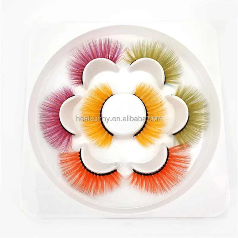 

Mixed colours lashes eyelash extension individual colourful false eyelashes, Colors