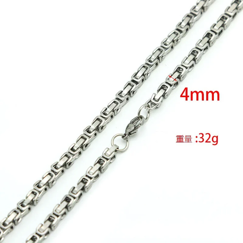 

Fashion Trendy Men's Handmade Stainless Steel Imperial Chain Bracelet