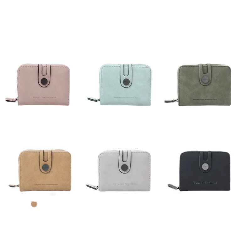 

Minimalistic and Retro and Refreshing and solid color style PU material young lady clutch making bag long wallet card holder.,.