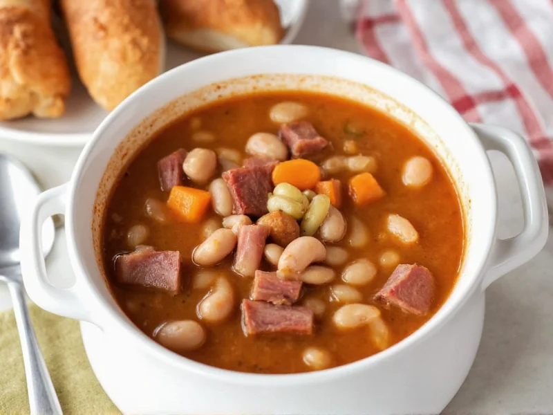 Perfect Slow Cooker Ham and Bean Soup Recipe