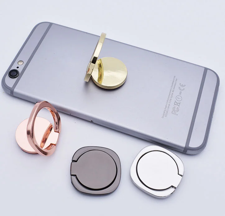 

Manufacturer Custom Logo Wholesale Universal 360 Degree Rotation Finger Zinc Alloy Phone Ring Holder, Silver,gold, black,pink