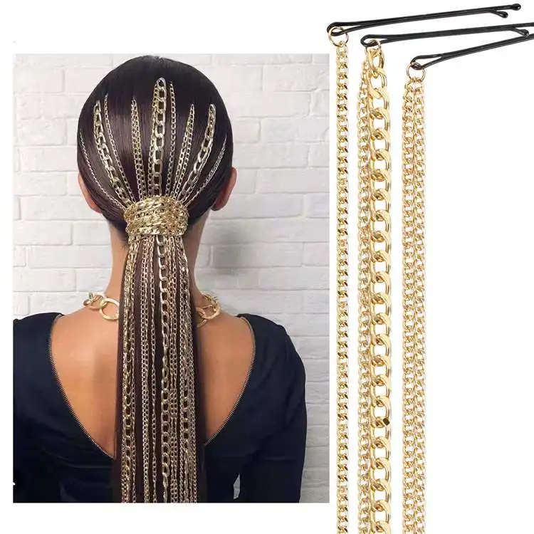 

Wholesale Fashion Tassel BB in Clip Accessories Women Hair Chain High Quality