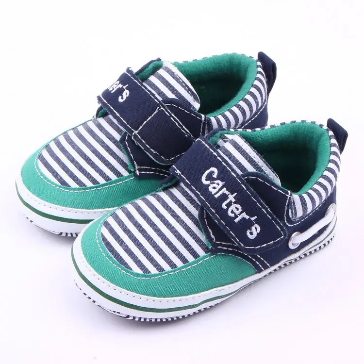 

Wholesale New hot sale high quality anti slip soft sole autumn walking 0-1 years baby boy shoes, Green