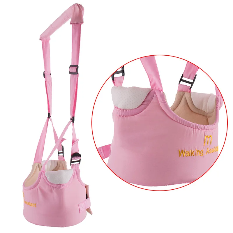 

Hand-held Baby Walker Toddler Walking Assistant baby supplies Protective Belt Child Harnesses Learning Assistant Belt, Blue,pink,yellow,navy,red