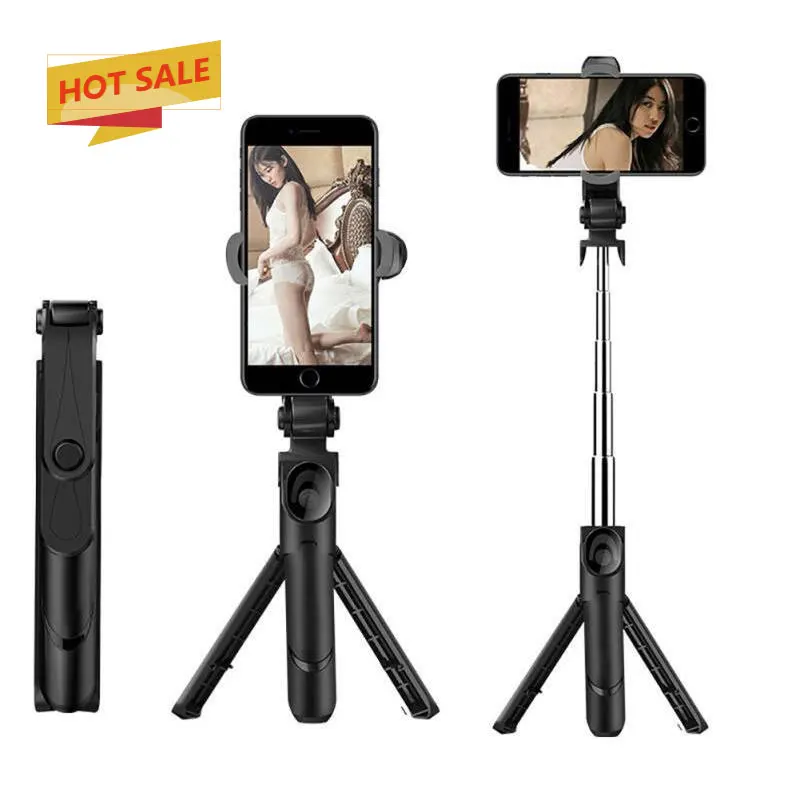 

Portable Selfie Stick with Built-in Tripod Stand Wireless Remote Shutter Selfie Stick Tripod for smartphone