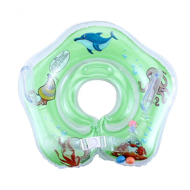 

Baby PVC Inflatable Collar Swimming Rings Infant Double Airbag with Newborn, Picture shows