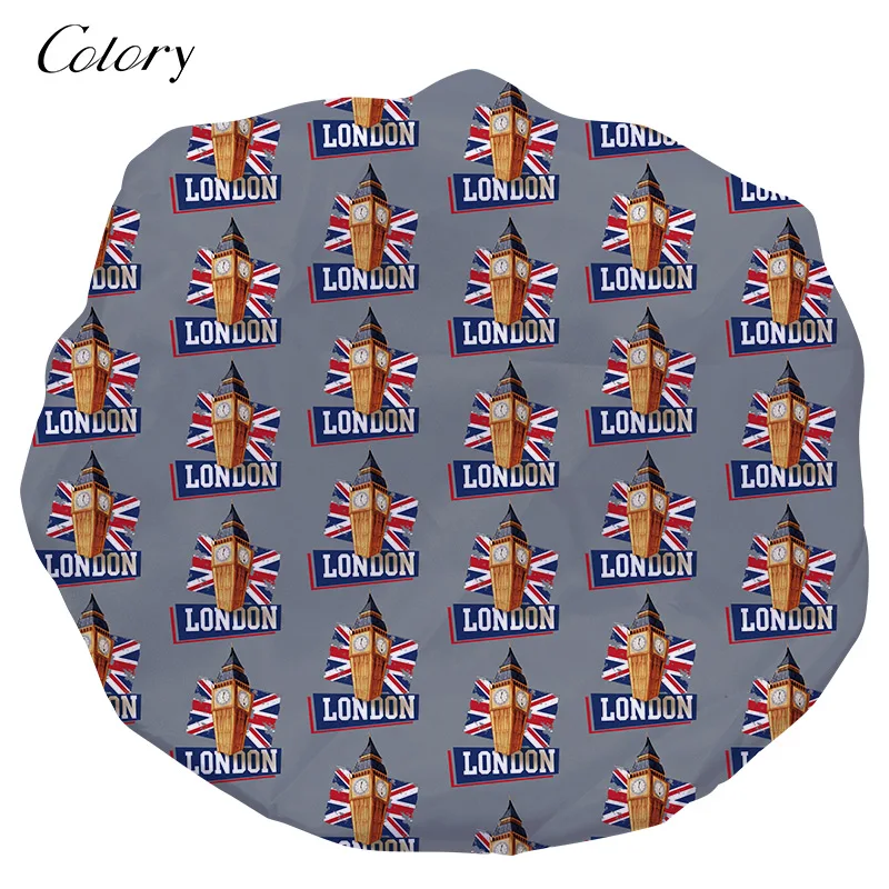 

Colory Non Woven Luxury Shower Cap Satin Bonnet With Wide Band, Customized color