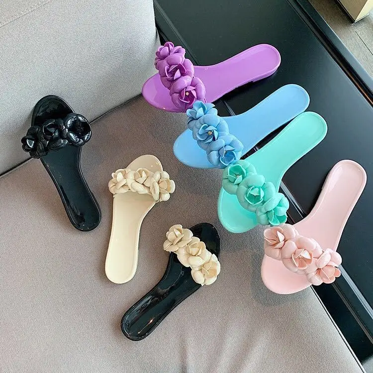 

2021 Top New Slippers, Black orange pink nude orange yellow white