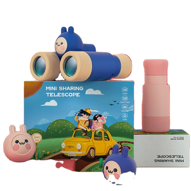 

HD Mini ABS Telescope Zoom High Quality Binoculars Colorful Portable Children's telescope Presented to the children small gifts