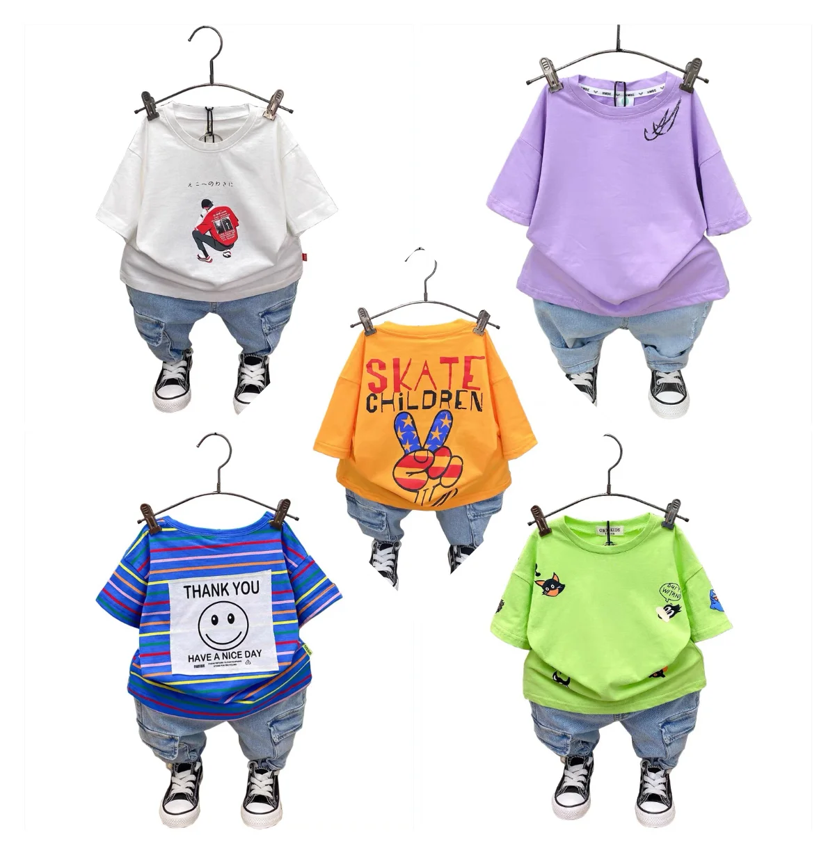 

Color Optional Sports Chinese Style Summer Baby Boys Short Set