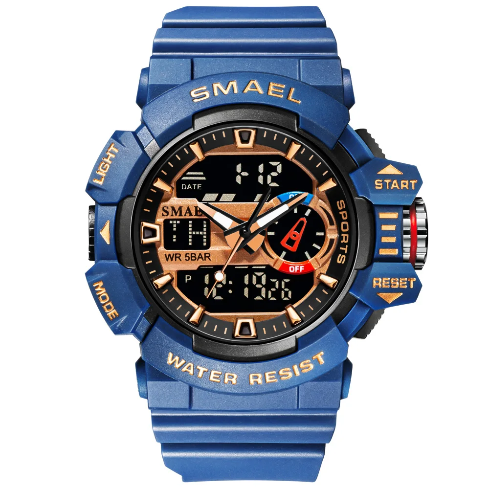 

SMAEL 2021 new model 8043 cheap plastic watches cool men watch digital Reloj for sport, 8 colors
