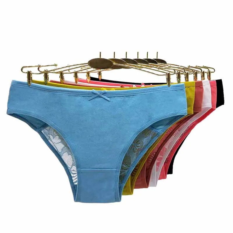 

Women's Underwear Cotton Panties Sexy Lace Brief, 6 colors