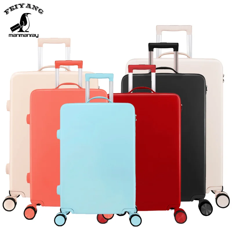

Wholesales Simple 3piece Trolley Luggage Sets Trolley Bags Rolling Suitcase, Customized color