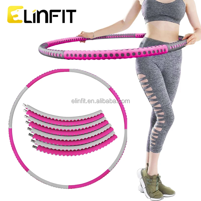 

Whole sale new type Hoops for fitness Hula Ring Fitness Gym Detachable Hu la Hoop, Orange,blue, pink, red