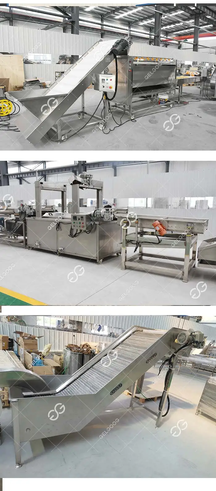 High Efficient French Fries Production Line Crisps Making Machinery Potato Crisp Sticks Making Potato Chips Plant Cost 8