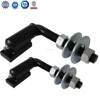 Black spray heavy duty J shape adjustable barrel hinge